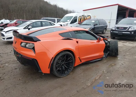 2019 Chevrolet Corvette Z06 z USA, uszkodzony, nr VIN 1G1YS2D60K5606131